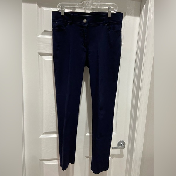 89th & Madison Pants - 89th & Madison Dark Blue Stretch Jean like Pants, size 12
